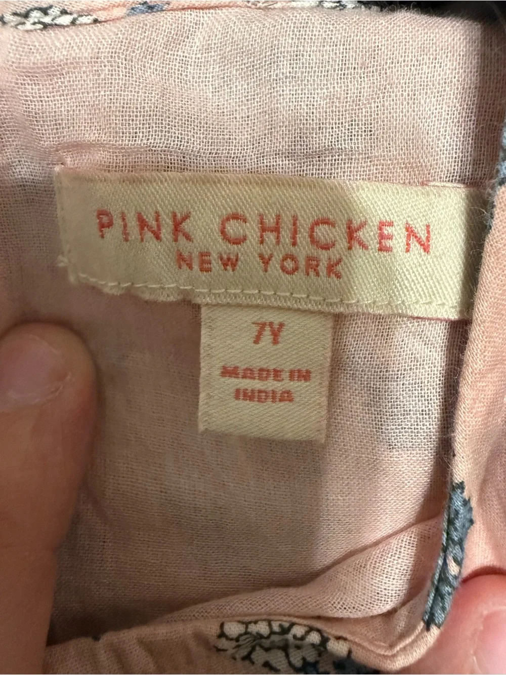 Pink Chicken New York Girls Floral Ruffle Dress Size 7Y